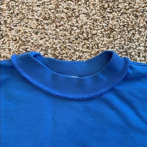 Zara Blue Knit Top men’s M - Picture 10 of 10